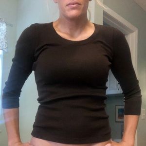 Banana Republic Brown Fitted Sweater Size Small